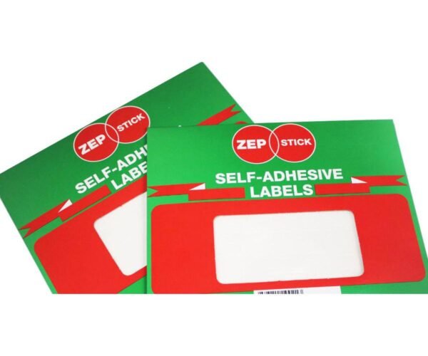 zep stick self adhesive stickers labels 50x100 mm 60 pcs