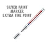 zeyar oil based paint markers, expert of rock painting, extra fine point permanent ink & waterproof, works on rock, wood, glass, metal, ceramic and more (silver)