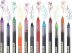 10 pcs color gel pens.quick drying large capacity，0.5mm, suitable for students, note taking, marking, drawing, bookkeeping.