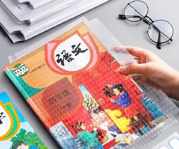 10 pcs self adhesive book covering with diamond pattern waterproof plastic clear book covers for textbooks hardcover protective thick sticky transparent cover for students school office b5