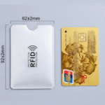 anti rfid card holders, nfc reader lock id bank card holders, case protection metal credit card case 2pcs