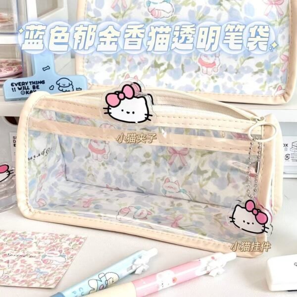 blue tulip large capacity pencil bag high value waterproof stationery bag