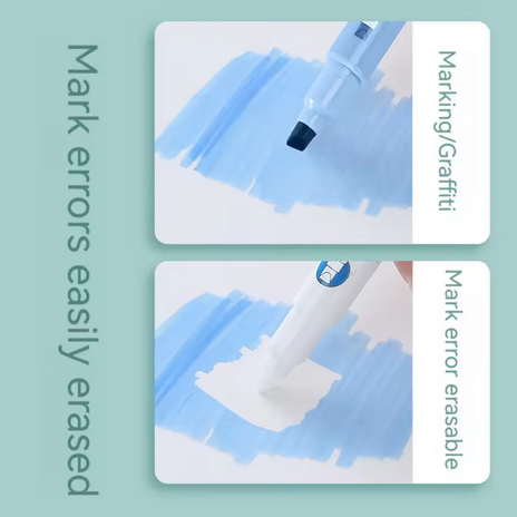 6pcs cute erasable highlighters pastel markers fluorescent pen for art drawing doodling marking school office kawaii stationery