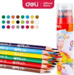 deli ec00327 colored pencil round pack 24 pcs