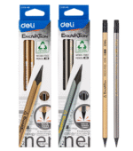 deli ec018 hb pencil asst pack of 12 pcs