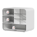 desktop storage box jiugongge drawer girl style cute design storage rack student dormitory finishing box pen holder white