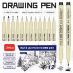 jimiao sketching needle pens set – 12 pcs