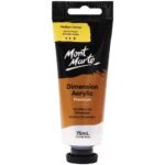 mont marte dimension acrylic 75ml medium yellow
