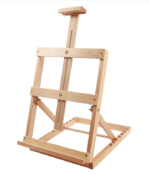 papertree adjustable h frame wood tabletop easel portable desktop painting stand, multi functional art easel for students, beginners, artists, and hobbyists