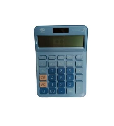 petra 12 digit electronic business calculator with two year warranty large size official business calculator blue