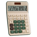 petra 12 digit electronic business calculator with two year warranty large size official business calculator green
