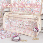 pink tulip large capacity pencil bag high value waterproof stationery bag