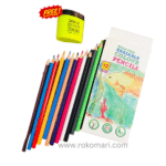 wood free erasable colour pencil 12pcs