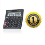 casio mj 120d solar and battery powered basic calculator black