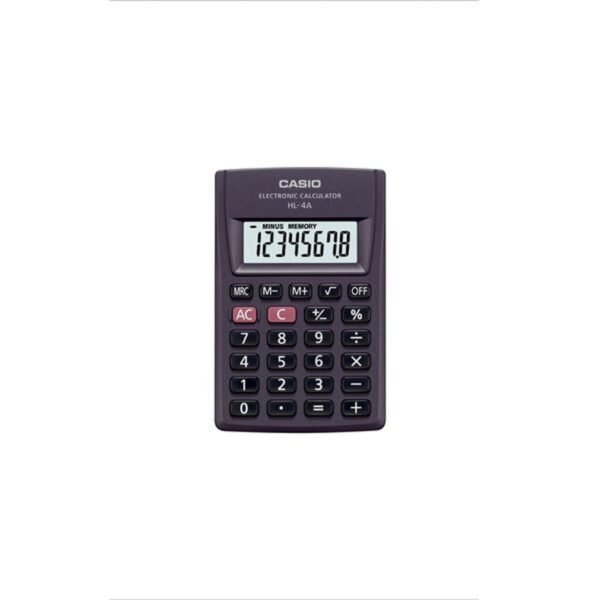 Casio HL-4A Battery Powered Basic Calculator - Black