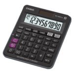 casio mj 100d plus bk solar and battery powered desktop calculator black