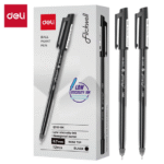 deli eq100 bk 0.7mm ballpoint pen black