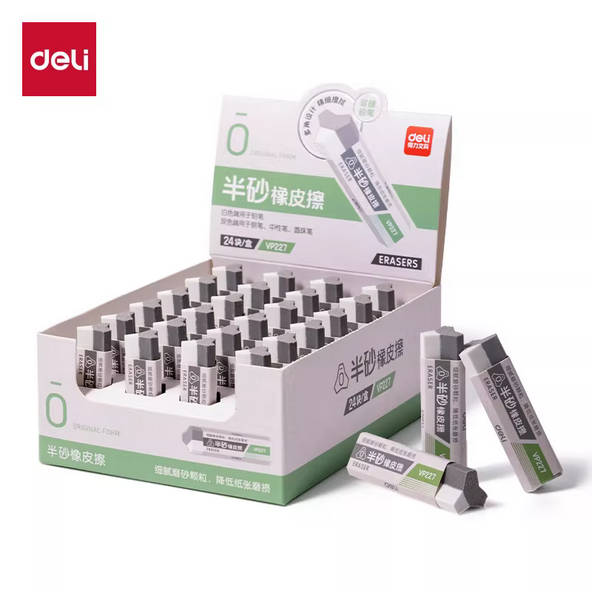 deli vp227 frosted eraser semi sand clean without leaving traces erasable pen neutral water pen pencil ballpoint pen 1pcs