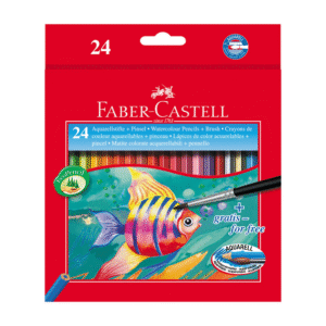 faber castell watercolor long pencils (incl. brush) 24 shade