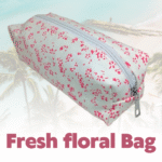 fresh floral bliss pencil case ins high value cute girl student makeup bag large capacity stationery storage bag