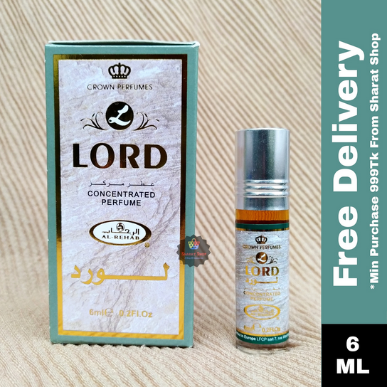 LORD Long Lasting Roll On Non Alcoholic Perfume - 8ml