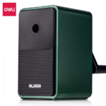 deli ns077 new style manual pencil sharpener automatic pencil sharpener for students metalic green
