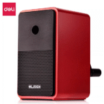 deli ns077 new style manual pencil sharpener automatic pencil sharpener for students metalic red
