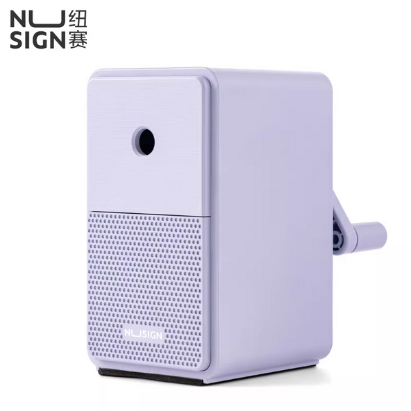 Deli Ns077 New Style Manual Pencil Sharpener Automatic Pencil Sharpener for Students - Pastel purple