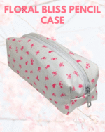 aesthetic floral bliss pencil case ins high value cute girl student makeup bag large capacity stationery storage bag