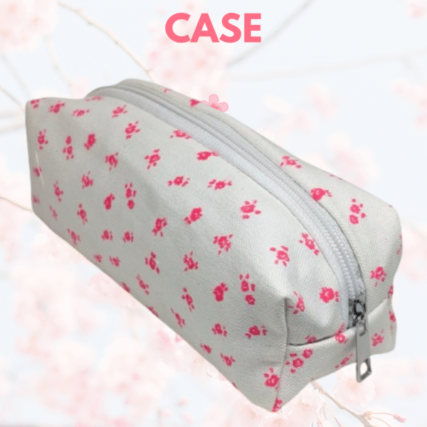 aesthetic floral bliss pencil case ins high value cute girl student makeup bag large capacity stationery storage bag