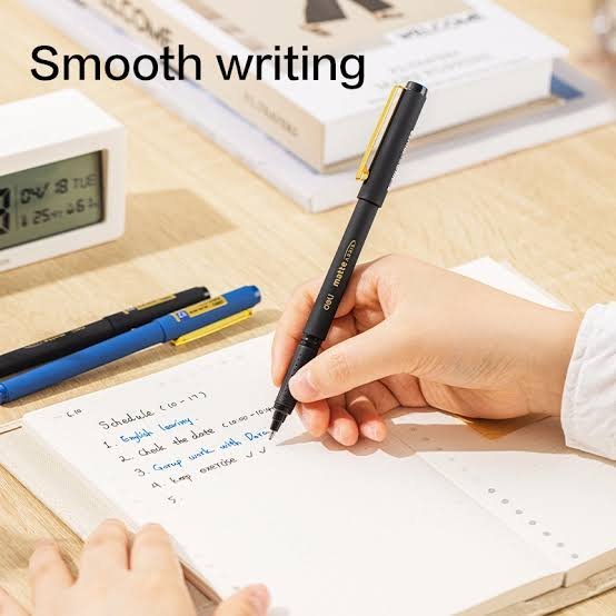 Deli EG84-BK Gel pen Black ink | 12 pcs