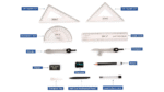 doms geotron plus geometry box mathematical drawing instruments box