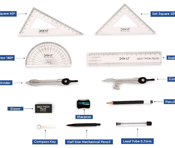 DOMS Geotron Plus geometry box mathematical drawing Instruments Box