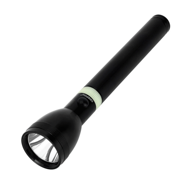geepas gfl 3855 rechargable torch light led flashlight