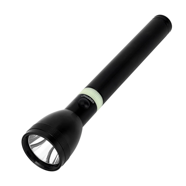 geepas gfl 3855 rechargable torch light led flashlight