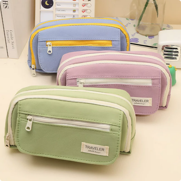 large capacity pencil case 5 layer pencil case super pencil case student multi layer ins style simple high looking pencil case pencil case