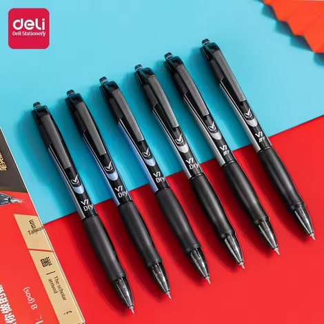 Deli V1 Press neutral pen 0.5mm Black 12pcs