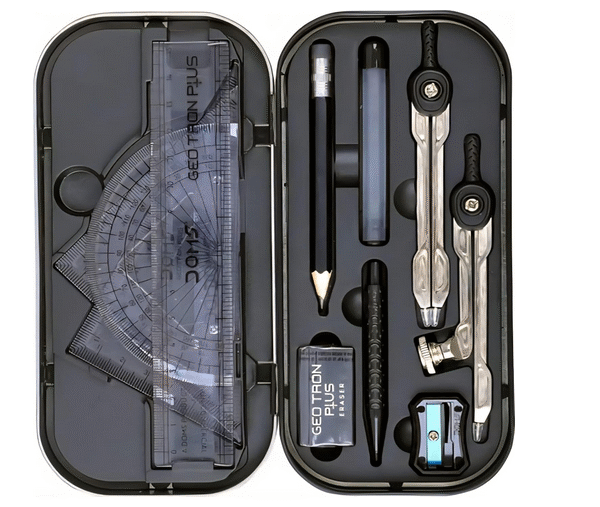 DOMS Geotron plus geometry set drawing Instruments box