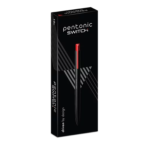 pentonic switch ball pen black/blue/red pack of 10 pcs