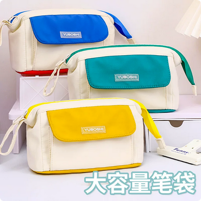 large capacity pencil case with high aesthetic value, unique design, storage bag, 3d stationery box for middle and primary school students, same style