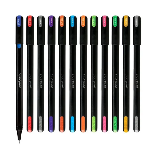 Pentonic Multicolor Gel Pen with Hard Box Case