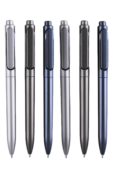 2pcs deli a13 high quality gel pen heavy feel business office press pen bullet student pen refill black ballpoint 0.5mm