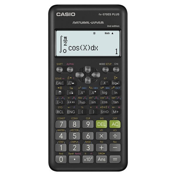 casio fx 570es plus black 2nd edition non programmable scientific calculator