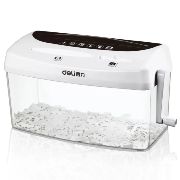deli 9935 manual shredder portable desktop office supplies broken credit card cd shredder