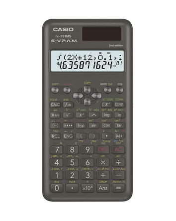 casio fx 991ms black 2nd edition non programmable scientific calculator