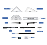 doms geotron geometry box mathematical drawing instruments box
