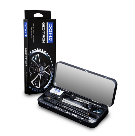 doms geotron geometry box mathematical drawing instruments box