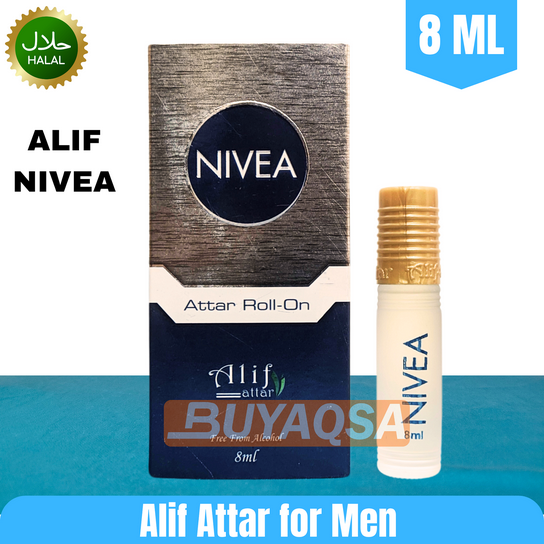 Alif attar NIVEA roll on non alcoholic perfume 8ml
