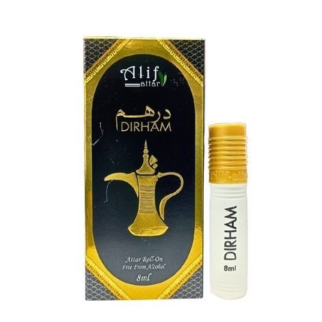 dirham long lasting roll on non alcoholic perfume 8ml