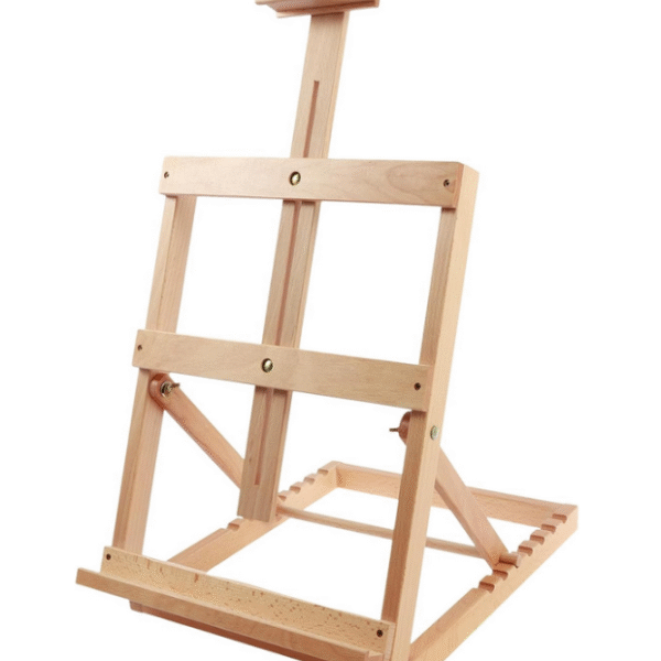 papertree adjustable h frame wood tabletop easel portable desktop painting stand, multi functional art easel for students, beginners, artists, and hobbyists